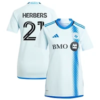 Fabian Herbers Women's adidas  Light Blue CF Montreal 2024 La Main Replica Custom Jersey