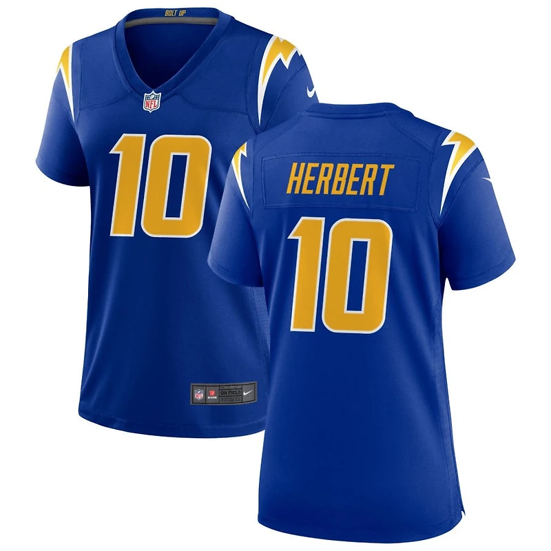 Justin Herbert Women's Nike Royal Los Angeles Chargers Alternate Custom Game Jersey
