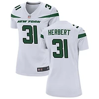 Khalil Herbert Women's Nike White New York Jets Custom Game Jersey