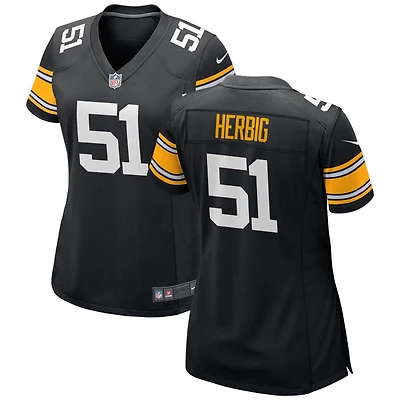 Nick Herbig Women's Nike Black Pittsburgh Steelers Alternate Custom Game Jersey