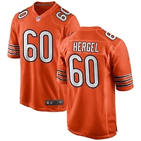 Kyle Hergel Men's Nike Orange Chicago Bears Alternate Custom Game Jersey