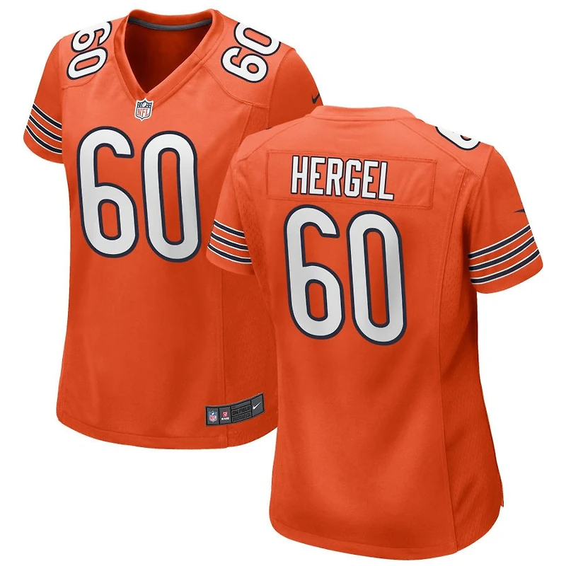 Kyle Hergel Women's Nike Orange Chicago Bears Alternate Custom Game Jersey