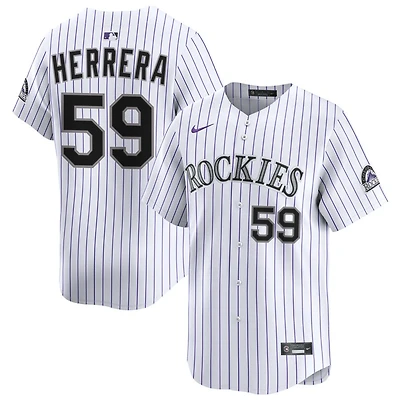 Welinton Herrera Men's Nike White Colorado Rockies Home Limited Custom Jersey