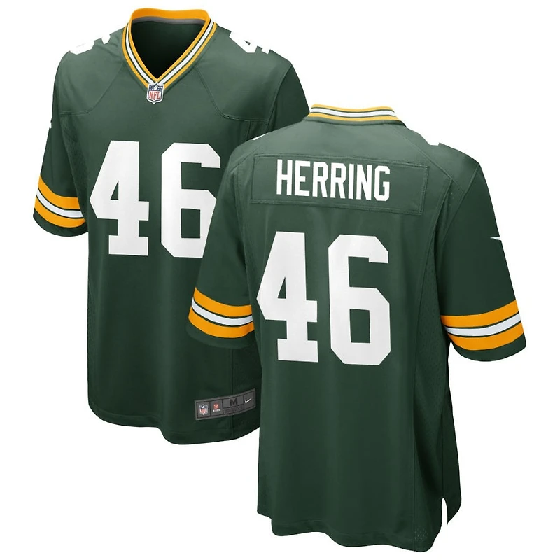 Tyron Herring Men's Nike Green Green Bay Packers Custom Game Jersey