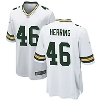 Tyron Herring Men's Nike White Green Bay Packers Custom Game Jersey
