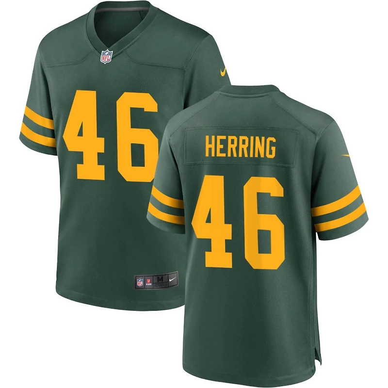 Tyron Herring Men's Nike Green Green Bay Packers Alternate Custom Jersey