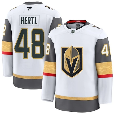 Tomas Hertl Men's Fanatics White Vegas Golden Knights Away Premium Custom Jersey