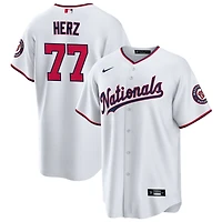 DJ Herz Youth Nike White Washington Nationals Replica Custom Jersey
