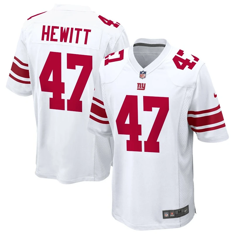 Neville Hewitt Men's Nike White New York Giants Custom Game Jersey