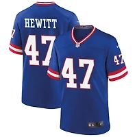 Neville Hewitt Men's Nike Royal New York Giants Classic Custom Game Jersey