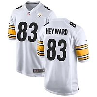 Connor Heyward Men's Nike White Pittsburgh Steelers Game Custom Jersey