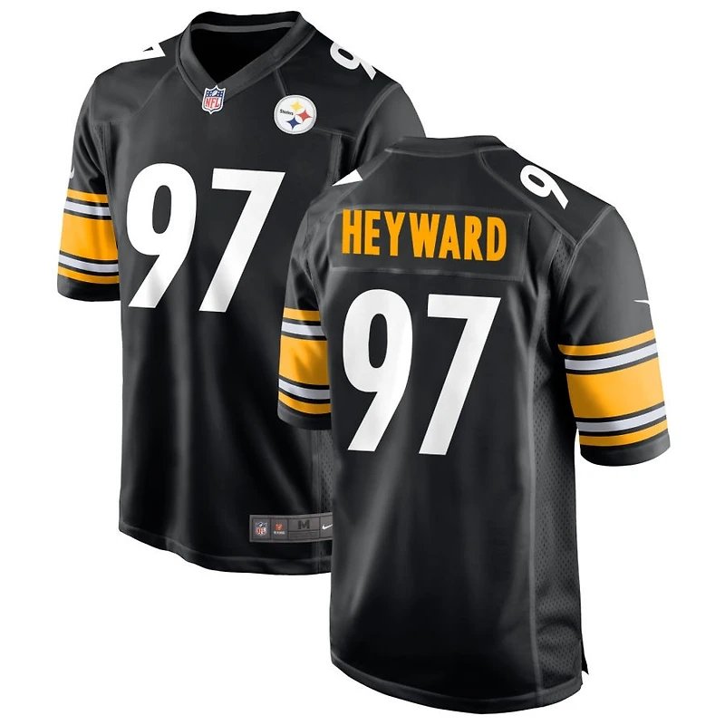 Cameron Heyward Men's Nike Black Pittsburgh Steelers Custom Game Jersey