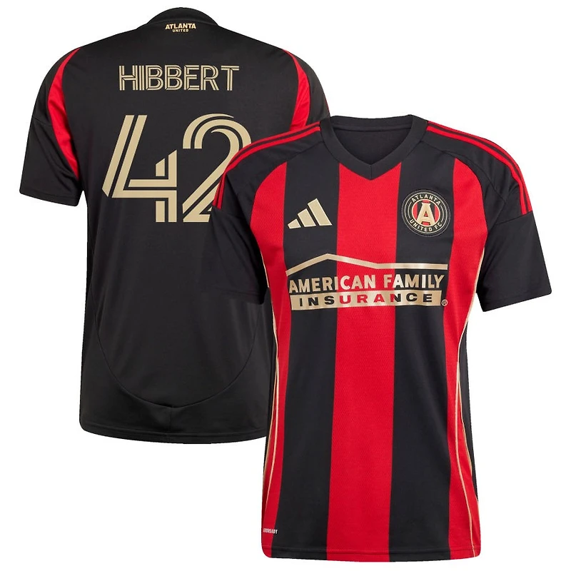 Jayden Hibbert Men's adidas  Black Atlanta United FC 2025 The Connector Replica Custom Jersey