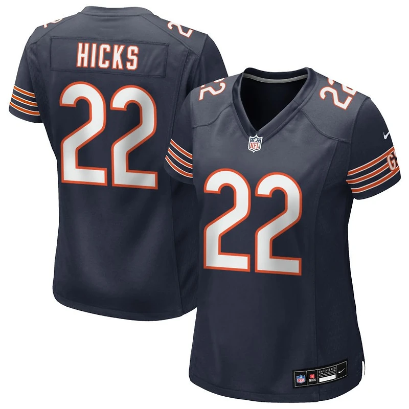 Elijah Hicks Women's Nike Navy Chicago Bears Custom Game Jersey