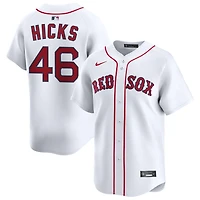 Jordan Hicks Men's Nike White Boston Red Sox Home Limited Custom Jersey