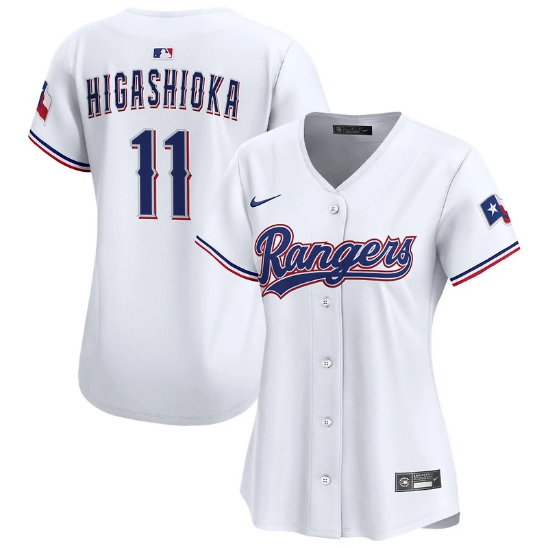 Kyle Higashioka Women's Nike White Texas Rangers Home Limited Custom Jersey