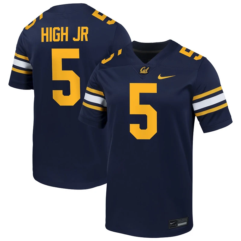 Brandon High Jr Men's Nike Navy Cal Bears NIL Pick-A-Player Football Game Jersey