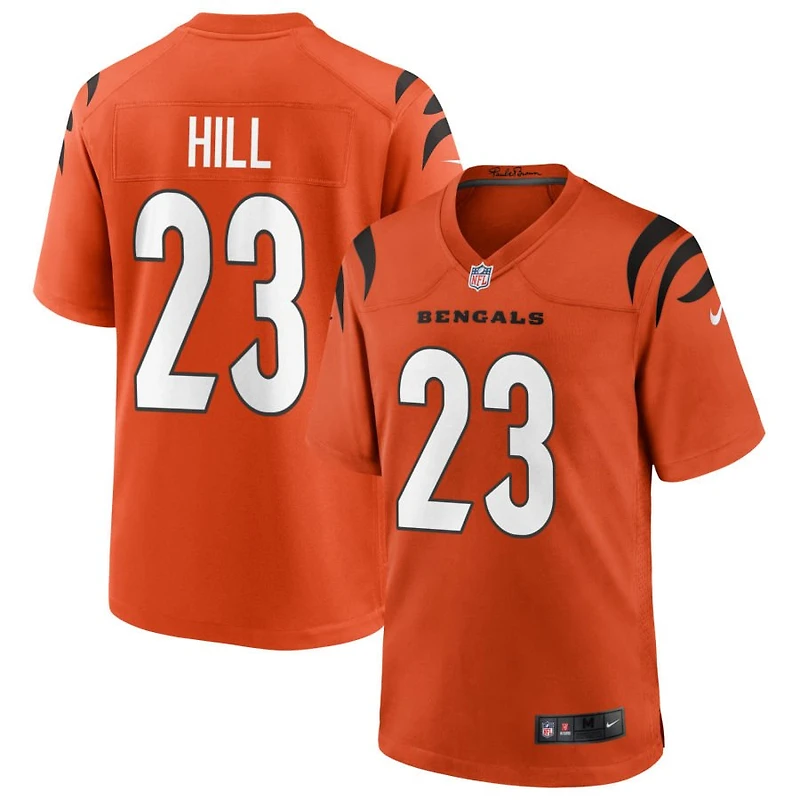 Dax Hill Youth Nike Orange Cincinnati Bengals Alternate Game Custom Jersey