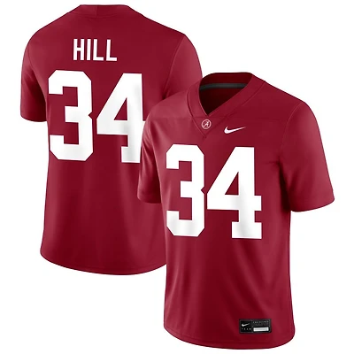 London Hill Men's Nike Crimson Alabama Crimson Tide NIL Pick-A-Player Football Replica Jersey