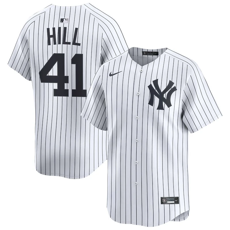 Tim Hill Men's Nike White New York Yankees Home Limited Custom Jersey