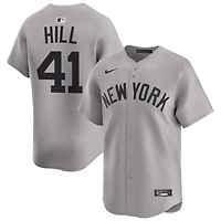 Tim Hill Men's Nike Gray New York Yankees Away Limited Custom Jersey