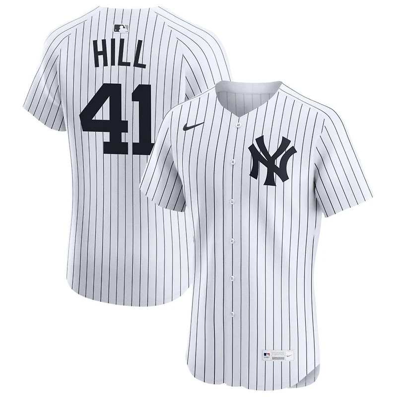 Tim Hill Men's Nike White New York Yankees Home Elite Custom Jersey