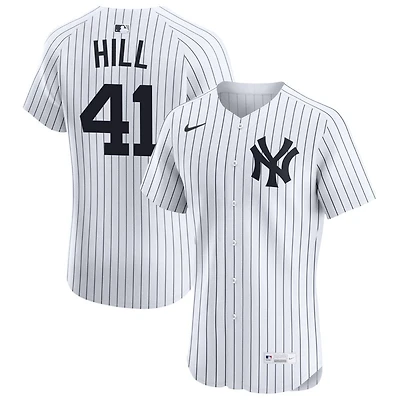 Tim Hill Men's Nike White New York Yankees Home Elite Custom Jersey