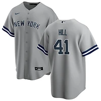 Tim Hill Men's Nike Gray New York Yankees Road Replica Custom Jersey