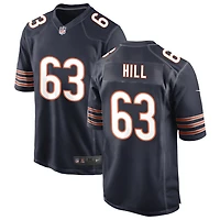 Trey Hill Men's Nike Navy Chicago Bears Custom Game Jersey