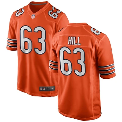 Trey Hill Men's Nike Orange Chicago Bears Alternate Custom Game Jersey