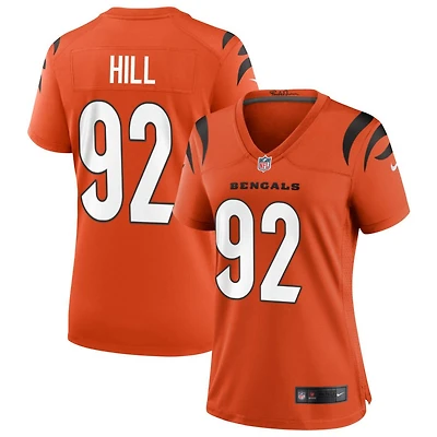 B.J. Hill Women's Nike Orange Cincinnati Bengals Alternate Game Custom Jersey
