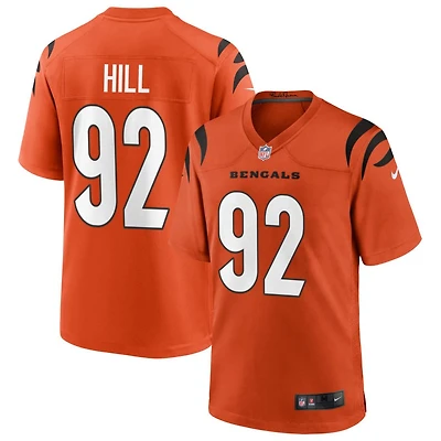 B.J. Hill Youth Nike Orange Cincinnati Bengals Alternate Game Custom Jersey