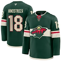 Vincent Hinostroza Men's Fanatics Green Minnesota Wild Home Premium Custom Jersey