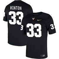 Vanzale Hinton Men's Nike Black Vanderbilt Commodores NIL Pick-A-Player Game Jersey