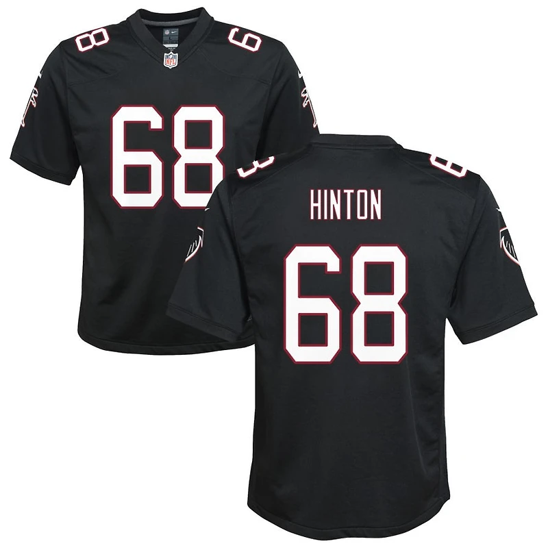Kyle Hinton Youth Nike Black Atlanta Falcons Throwback Custom Game Jersey