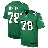 Myles Hinton Youth Nike Kelly Green Philadelphia Eagles Alternate Custom Game Jersey