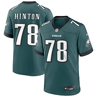 Myles Hinton Men's Nike Midnight Green Philadelphia Eagles Custom Game Jersey