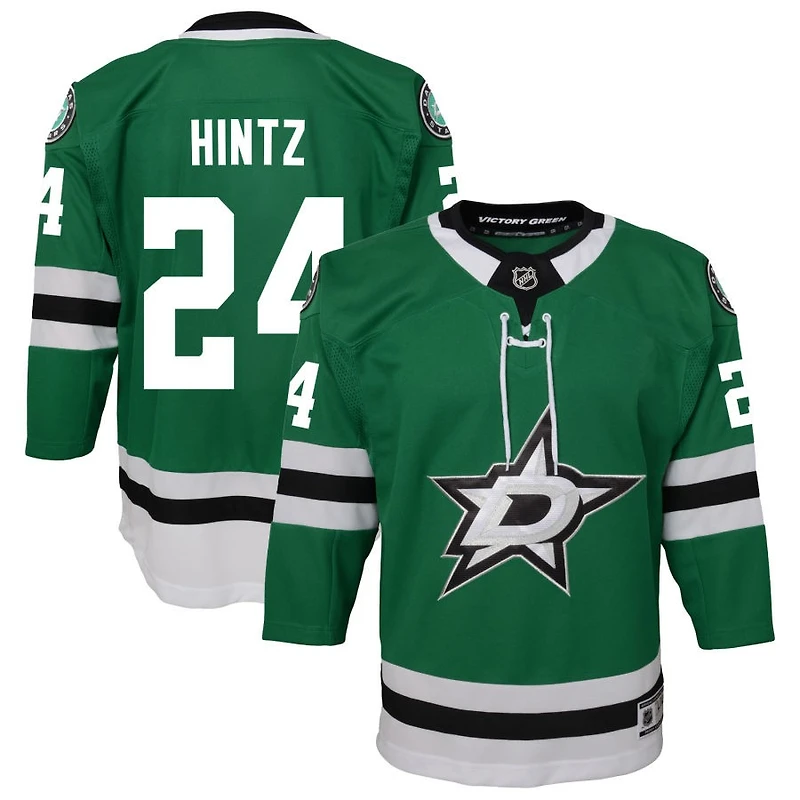 Roope Hintz Youth Green Dallas Stars Home Custom Premier Jersey