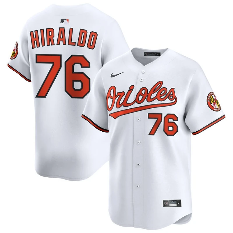 Yaramil Hiraldo Youth Nike  White Baltimore Orioles Home Custom Limited Jersey