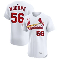 Cooper Hjerpe Men's Nike White St. Louis Cardinals Home Elite Sponsor Patch Custom Jersey