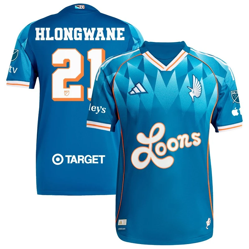 Bongokuhle Hlongwane Men's adidas Blue Minnesota United FC 2025 Third Authentic Custom Jersey