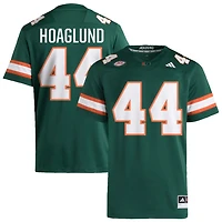 Luke Hoaglund Men's adidas  Green Miami Hurricanes NIL Pick-A-Player Alternate Premier Football Jersey