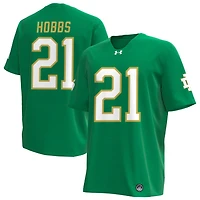 Karson Hobbs Men's Under Armour Kelly Green Notre Dame Fighting Irish Alternate NIL Pick-A-Player Replica Football Jersey