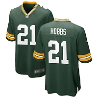 Nate Hobbs Men's Nike Green Green Bay Packers Custom Game Jersey