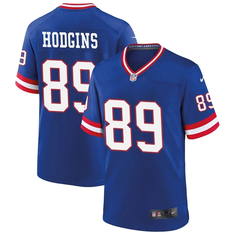 Isaiah Hodgins Men's Nike Royal New York Giants Classic Custom Game Jersey