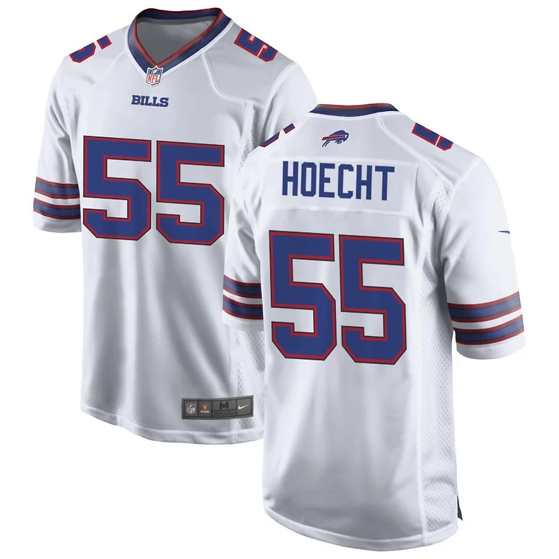 Michael Hoecht Men's Nike White Buffalo Bills Custom Game Jersey
