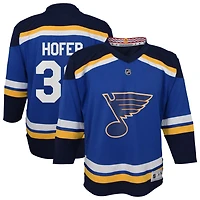 Joel Hofer Youth  Blue St. Louis Blues Home Replica Custom Jersey