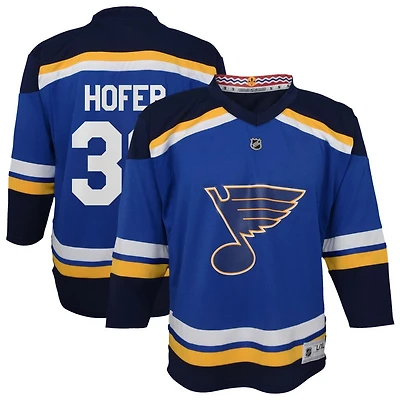 Joel Hofer Youth  Blue St. Louis Blues Home Replica Custom Jersey