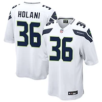 George Holani Men's Nike  White Seattle Seahawks Custom Game Jersey