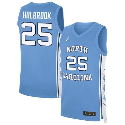 John Holbrook Men's Jordan Brand Carolina Blue North Carolina Tar Heels NIL Pick-A-Player Men's Basketball Jersey